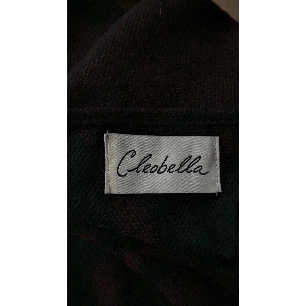 $228 Cleobella Rachel Zoe Sevigny Bordeaux Oversize Tassle Cardigan One Size - Picture 9 of 10